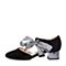 Senda/森达夏季新款专柜同款时尚蝴蝶结中粗跟女凉鞋VID30BK8