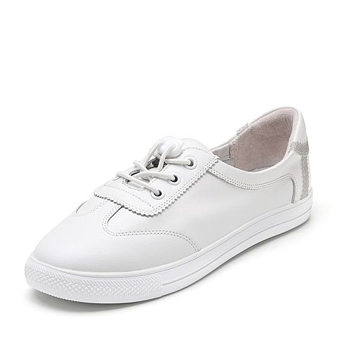 Senda/森达秋季新款专柜同款韩版舒适休闲女小白鞋3JA01CM8