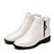 Senda/森达冬季新款专柜同款潮流牛皮革方跟女短靴4FJ01DD8