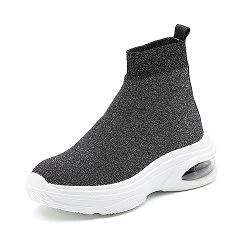 Senda/森达冬季新款专柜同款韩版运动风女短靴袜靴4FB01DD8