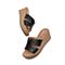 森达2020夏季新款专柜同款户外休闲高跟女皮拖鞋VNM36BT0