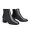 森达2020冬季新款专柜同款时尚潮流粗跟女短靴VF243DD0
