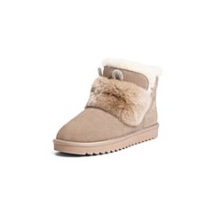 森达2020冬季新品专柜同款户外绒毛舒适平底休闲女雪地靴4EZ10DD0
