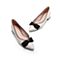 森达2021春季新款商场同款气质尖头蝴蝶结粗跟女单鞋VW702AQ1