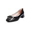 森达2021春季新款商场同款气质通勤宴会粗跟女单鞋VA904AQ1
