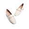 森达2021春季新品商场同款通勤石头纹羊皮革女皮单鞋3RT02AM1