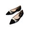 森达2021秋季新款气质珍珠时尚通勤尖头平跟女单鞋Z0106CQ1