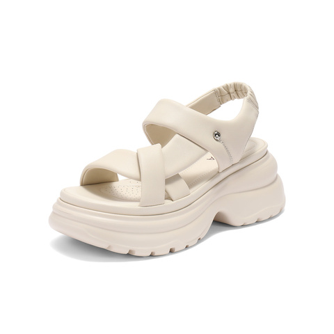 森达休闲凉鞋女款2025夏季新款商场同款运动风休闲鞋XPP02BL5