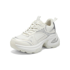 森达老爹鞋女2025秋季新款网面运动风厚底休闲鞋WP038CM5