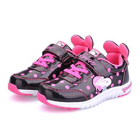 史努比新款运动鞋女童小中童时尚舒适甜美休闲鞋S855915