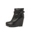STACCATO/思加图 及踝靴黑色绵羊皮9BI02DD1女皮靴冬季