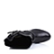 STACCATO/思加图冬季专柜同款女士黑色荔纹牛皮女皮靴9GV15DZ3