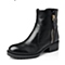 STACCATO/思加图冬季专柜同款黑色打蜡胎牛皮女靴EA571DD3