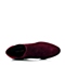 STACCATO/思加图冬季专柜同款酒红色羊绒面皮/蛇皮背纹女皮靴9SM04DD4
