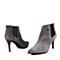 STACCATO/思加图冬季专柜同款女士灰色羊绒面皮/黑色亮片布女皮靴9SX03DD4
