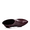 STACCATO/思加图酒红色油蜡胎牛皮女皮靴EF527DD4冬季