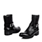 STACCATO/思加图冬季专柜同款女士黑色绵羊皮/黑色常用橡筋女皮靴ETO58DD4