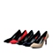 STACCATO/思加图秋季专柜同款女士黑色胎牛漆皮女皮鞋EY255CQ4