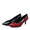 STACCATO/思加图秋季专柜同款红色蛇皮背纹女皮单鞋9SK06CQ4