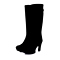 STACCATO/思加图冬季专柜同款黑色羊绒面皮女皮靴9QZ10DG4
