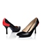 STACCATO/思加图春季专柜同款女士黑色光牛皮/红色光牛皮女皮鞋EY252AQ4