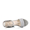 STACCATO/思加图夏季专柜同款女士灰色羊绒面皮女皮凉鞋9QY01BL4