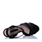 STACCATO/思加图夏季专柜同款黑色牛皮女凉鞋9LO17BL5