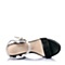 STACCATO/思加图夏季专柜同款白色牛皮女凉鞋9FH79BL5
