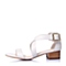 STACCATO/思加图夏季专柜同款白色牛皮女凉鞋9US03BL5