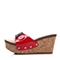 STACCATO/思加图夏季专柜同款红色漆皮牛皮女鞋9VF01BT5