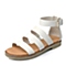 STACCATO/思加图夏季专柜同款白色牛皮女凉鞋9VR01BL5