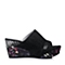 STACCATO/思加图夏季专柜同款黑色牛皮女鞋9FH78BT5