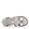 STACCATO/思加图童鞋2015夏季专柜同款羊皮银色女小童凉鞋93722