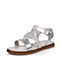 STACCATO/思加图童鞋2015夏季专柜同款羊皮银色女小童凉鞋93722