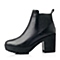 STACCATO/思加图秋季专柜同款黑色牛皮女短靴9QD21CD5