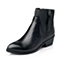 STACCATO/思加图秋季专柜同款黑色牛皮女短靴9XH06CD5