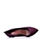 STACCATO/思加图秋季专柜同款紫色羊绒皮浅口女单鞋EY272CQ5