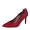 STACCATO/思加图秋季专柜同款红色羊皮细跟浅口水钻女单鞋9UE10CQ5
