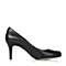 STACCATO/思加图秋季专柜同款黑色绵羊皮女单鞋9VT01CQ5