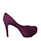 STACCATO/思加图秋季专柜同款紫色羊绒皮浅口女单鞋9AG54CQ5