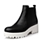 STACCATO/思加图冬季专柜同款黑色牛皮女靴9XP01DD5