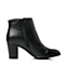 STACCATO/思加图冬季专柜同款黑色羊皮女短靴9SA08DD5