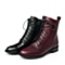 STACCATO/思加图冬季专柜同款黑色牛皮女短靴(皮里)9RA43DD5