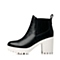 STACCATO/思加图冬季专柜同款黑色牛皮女靴（皮里）9QD37DD5