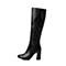 STACCATO/思加图冬季专柜同款黑色牛皮女靴9XU04DG5