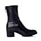 STACCATO/思加图冬季专柜同款黑色打蜡胎牛皮女靴（皮里）9SF06DZ5