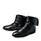 STACCATO/思加图冬季专柜同款黑色羊皮女靴K9H16DZ5