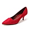 STACCATO/思加图秋专柜同款红羊绒皮女单鞋A9101CQ5