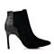 STACCATO/思加图冬季专柜同款黑色羊皮女短靴9XI13DD5
