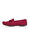 STACCATO/思加图秋季专柜同款红色羊绒皮女豆豆鞋D2101CM5